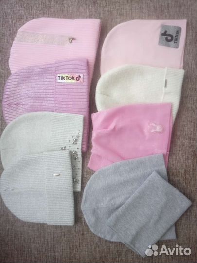 Шапочки на девочку демисезон