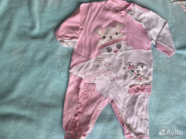 Пакет одежды на девочку 6-9 мес