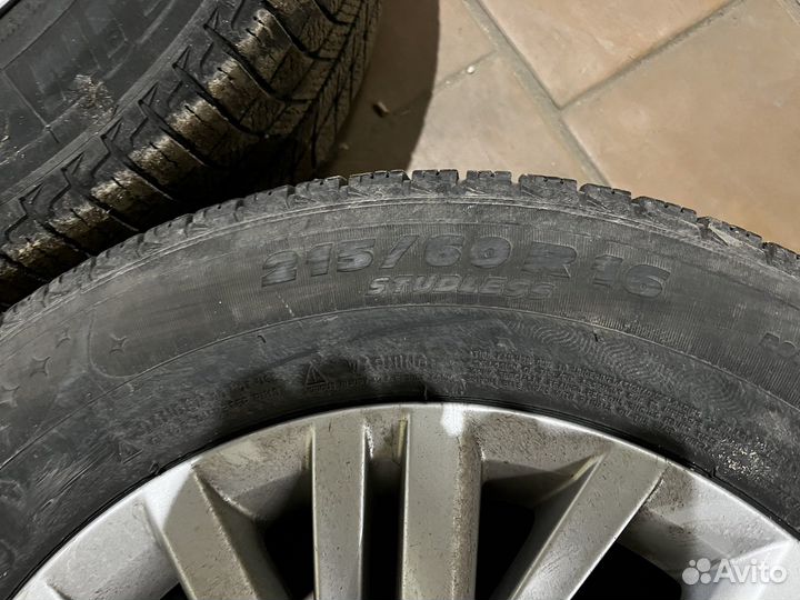 Оригинальные диски на volkswagen r16