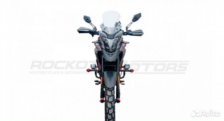 Мотоцикл турэндуро rockot dakar 250(серый/красный)