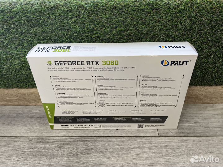 Palit dual RTX3060 12gb Новая Гарантия