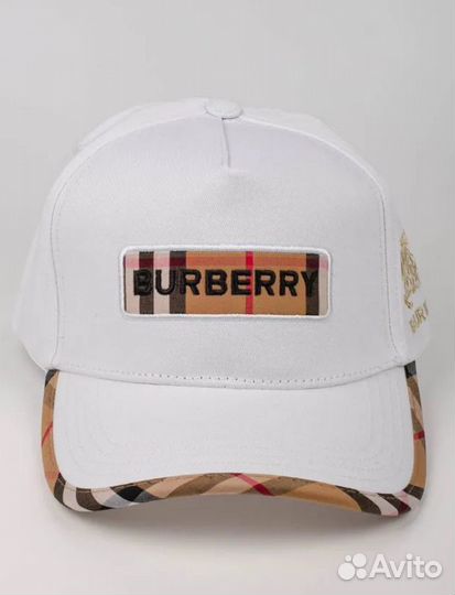 Бейсболка Burberry белая