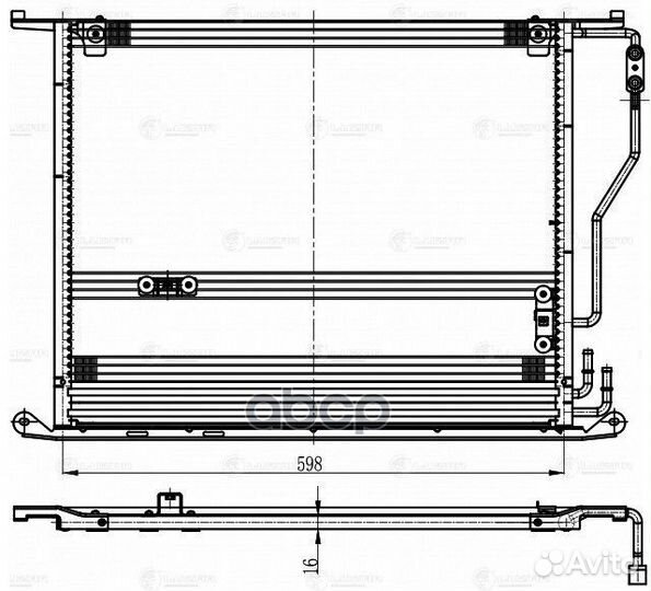 Конденсер MB W220 2.8-6.3 AMG 98-06 lrac 1523 L