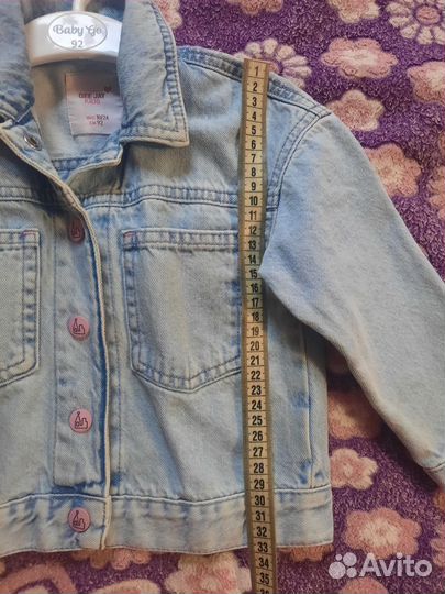 Джинсовая куртка для девочки 86- 92