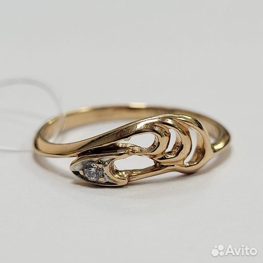 Золотое кольцо 585 пробы 8692