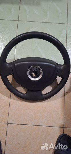 Руль renault logan 1 рестайлинг с подушкой