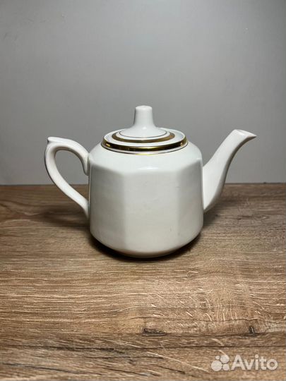 Чайник заварочный СССР Винтаж клеймо фарфор позоло