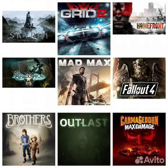 Новые пк игры 100 Steam-ключей: Skyrim и др