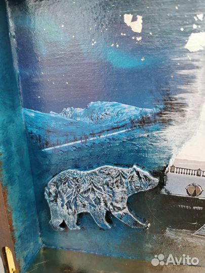 Шкатулка деревянная, ручная работа