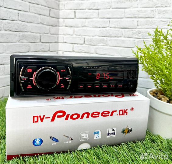 Магнитола 1 din с bluetooth pioneer арт857