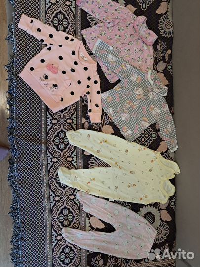 Боди,слипы,кофточки для девочки 3-6 мес