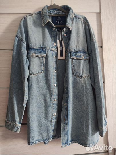 Джинсовая рубашка colins XL