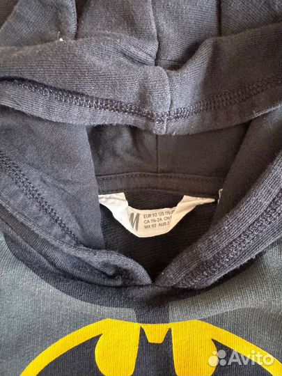 Толстовка худи с капюшоном H&M Бэтмен 92/98