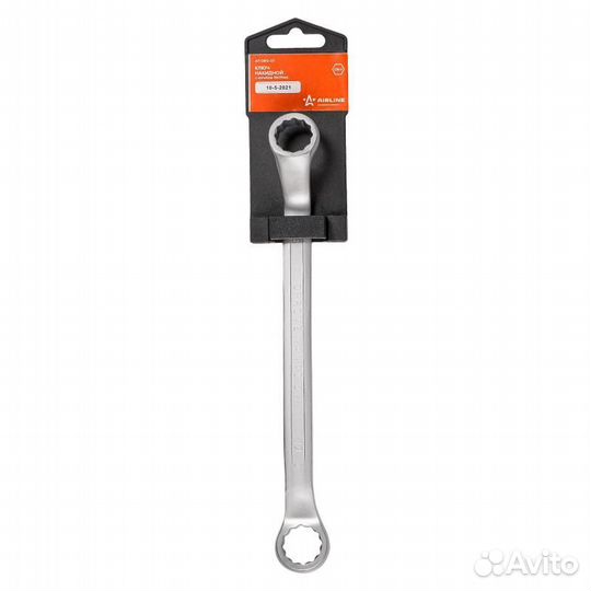 Ключ накидной с изгибом 18х19мм (at-drs-07)