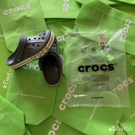 Crocs-сабо серые Мужские и Женские