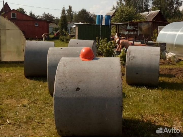 Колодец для воды из жб колец 2+1 кольцо сверху
