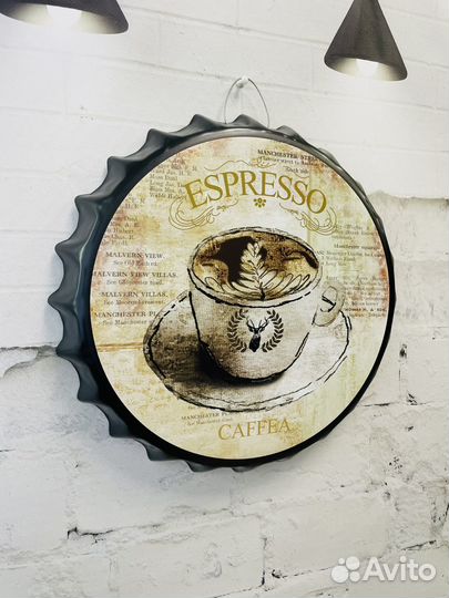 Декор на стену пивная пробка Espresso Caffea