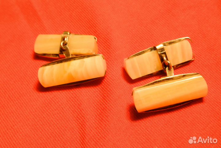 Запонки серебряные