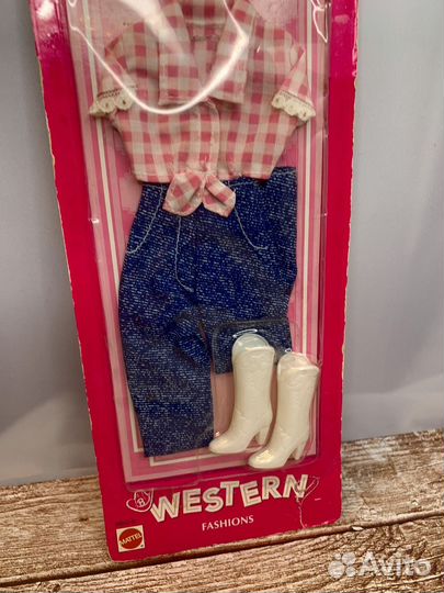 Barbie western аутфит одежда барби 1998