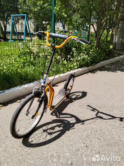 Самокат взрослый с большими колесами