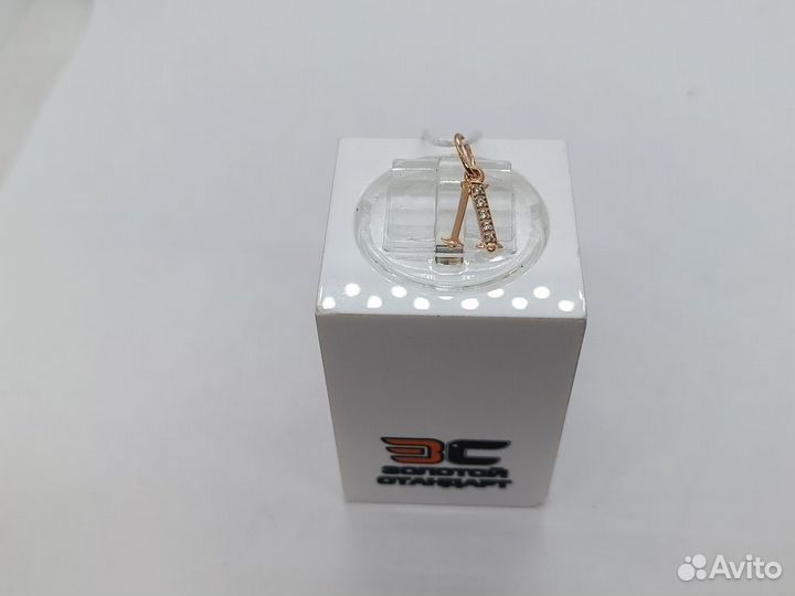 Золотая подвеска буква Л 585* (Парк)