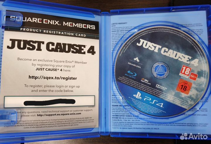 Just cause 4 диск на ps4