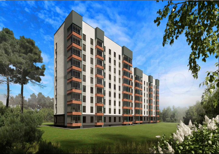 1-к. квартира, 54,3 м², 4/9 эт.