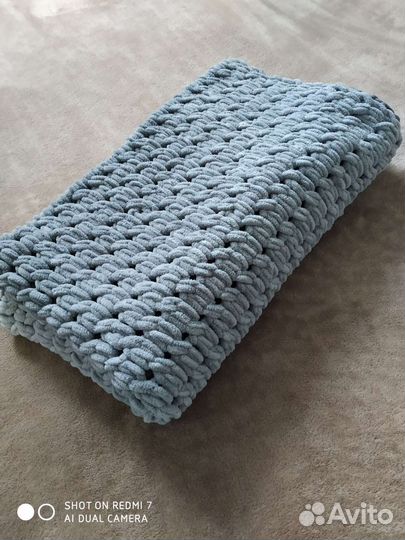 Плед детский вязаный ручная работа