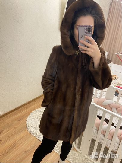 Натуральная норковая шуба