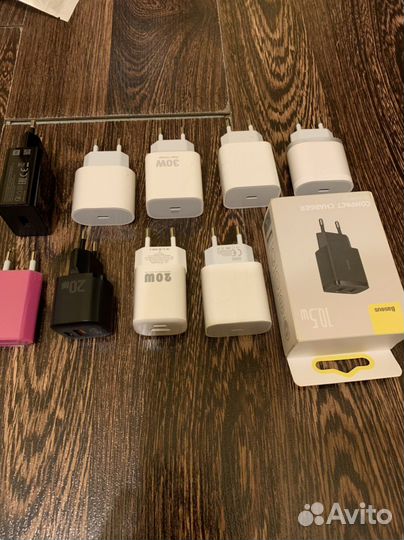 Блоки зарядок type c, usb, Lightning
