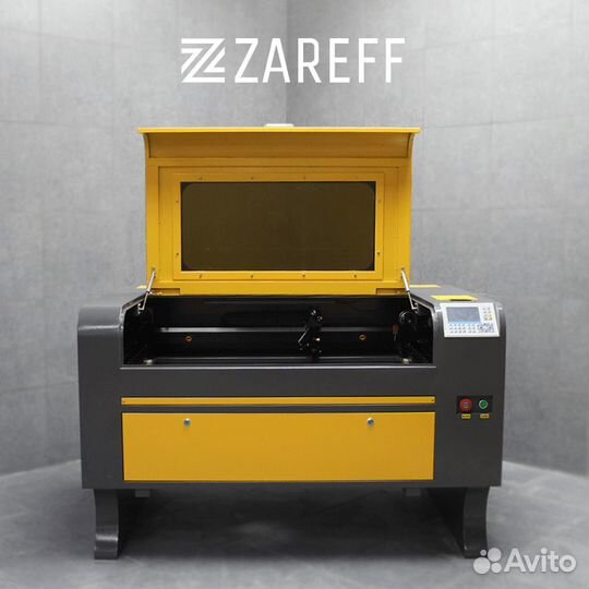 Лазерный станок Zareff Ruida 900х600мм 90x60 130W