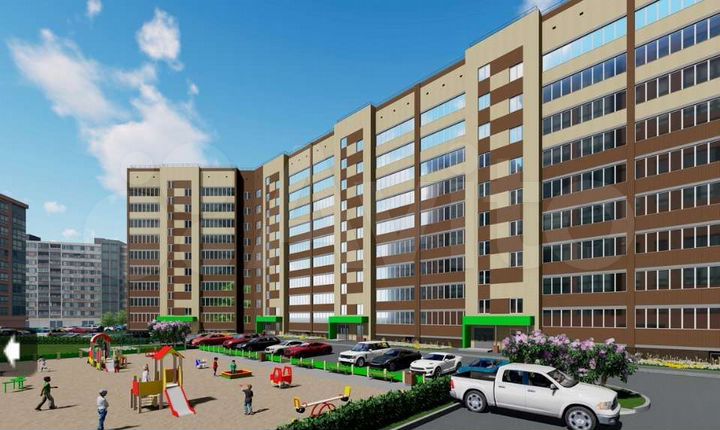 2-к. квартира, 55 м², 2/9 эт.