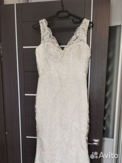 Свадебное платье 46 48 А силуэт цвет айвори