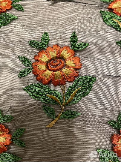 Отрез винтажного гипюра, ГДР