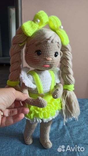 В наличии Вязаная кукла ручной работы