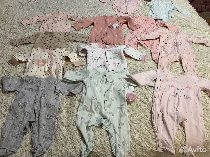 Слипы боди комбинезоны 62-68