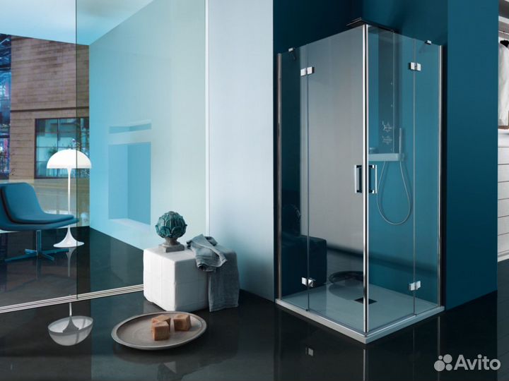 Душевая кабина с нержавеющей фурнитурой