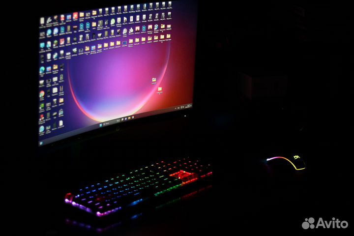 Игровой пк с монитором 144гц, клавиатурой, мышью