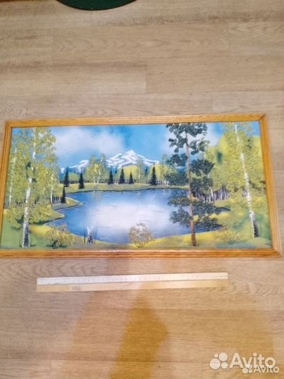 Чеканки,картина из крошки натурального камня