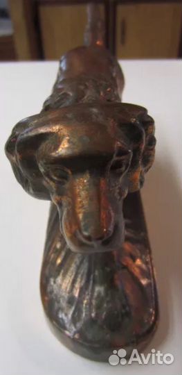 Собака Антик сеттер старая статуэтка