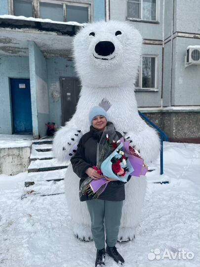 Поздравление от Гигантского Белого медведя