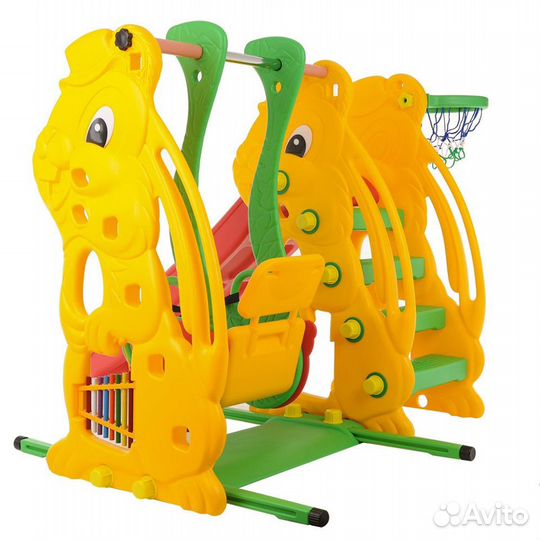 Детские качели с горкой