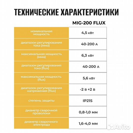 Сварочный аппарат 200A MMA+Flux