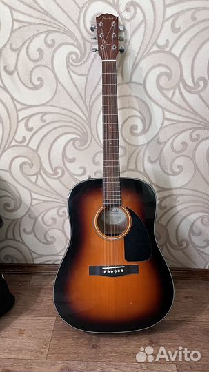 Акустическая гитара fender CD-60 SB