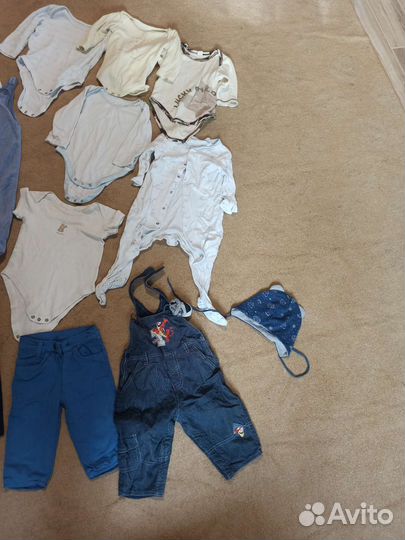 Вещи пакетом на мальчика от 6 месяцев до года