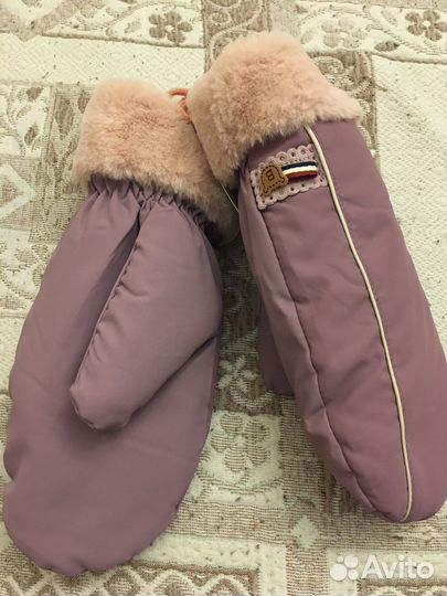 Варежки на меху женские, новые