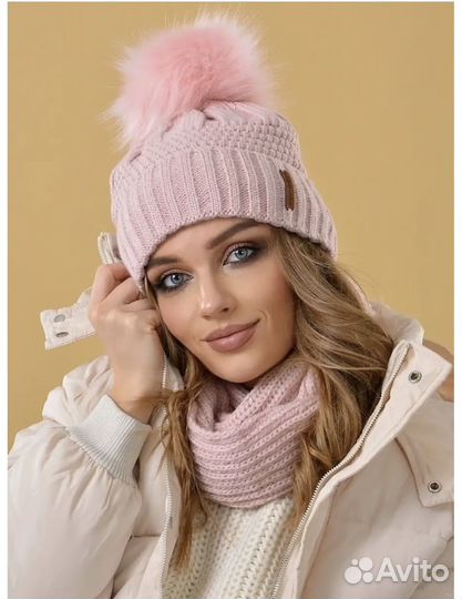 Шапка зимняя со снудом новая