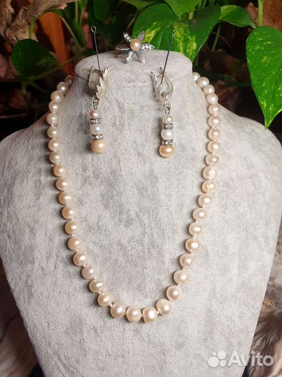 Комплект с жемчугом