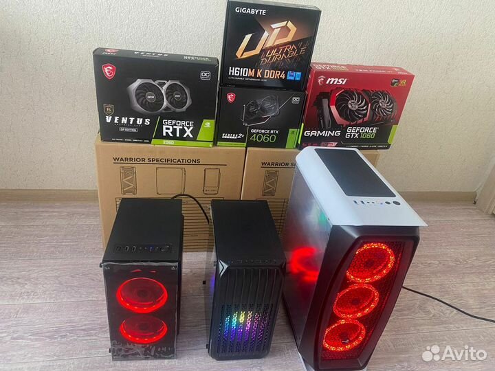 Игровой пк i5, Ryzen 5, GTX, RTX, RX Тянет всё