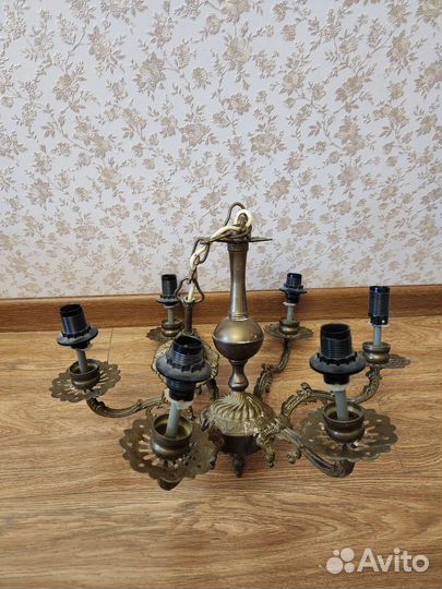 Бронзовая люстра СССР